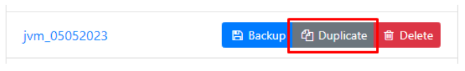 Tombol duplikat database