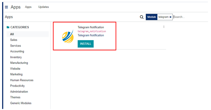 Modul Telegram Notification