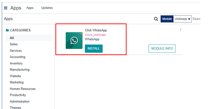 Modul Click WhatsApp